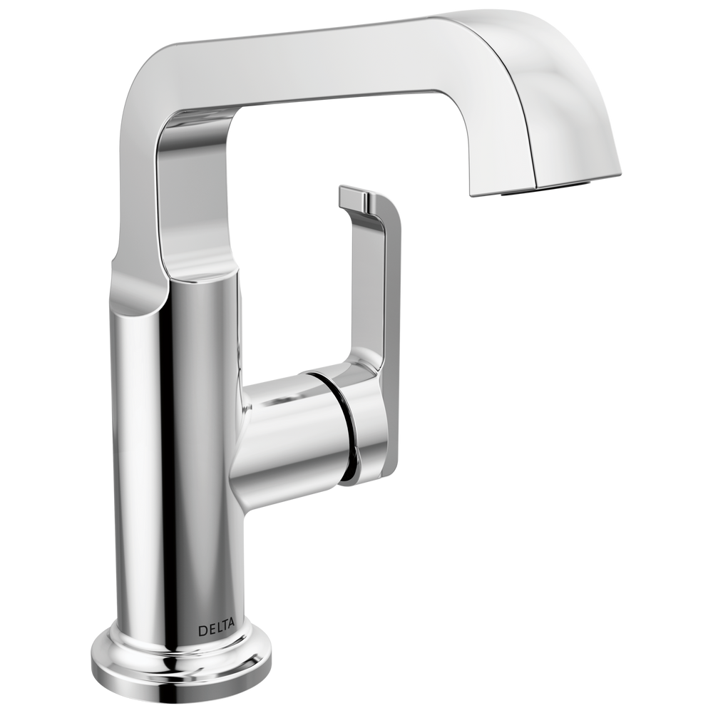 Delta - Single Handle Mid-Height Vessel Bathroom - Lumicoat® Chrome - 689-PR-DST