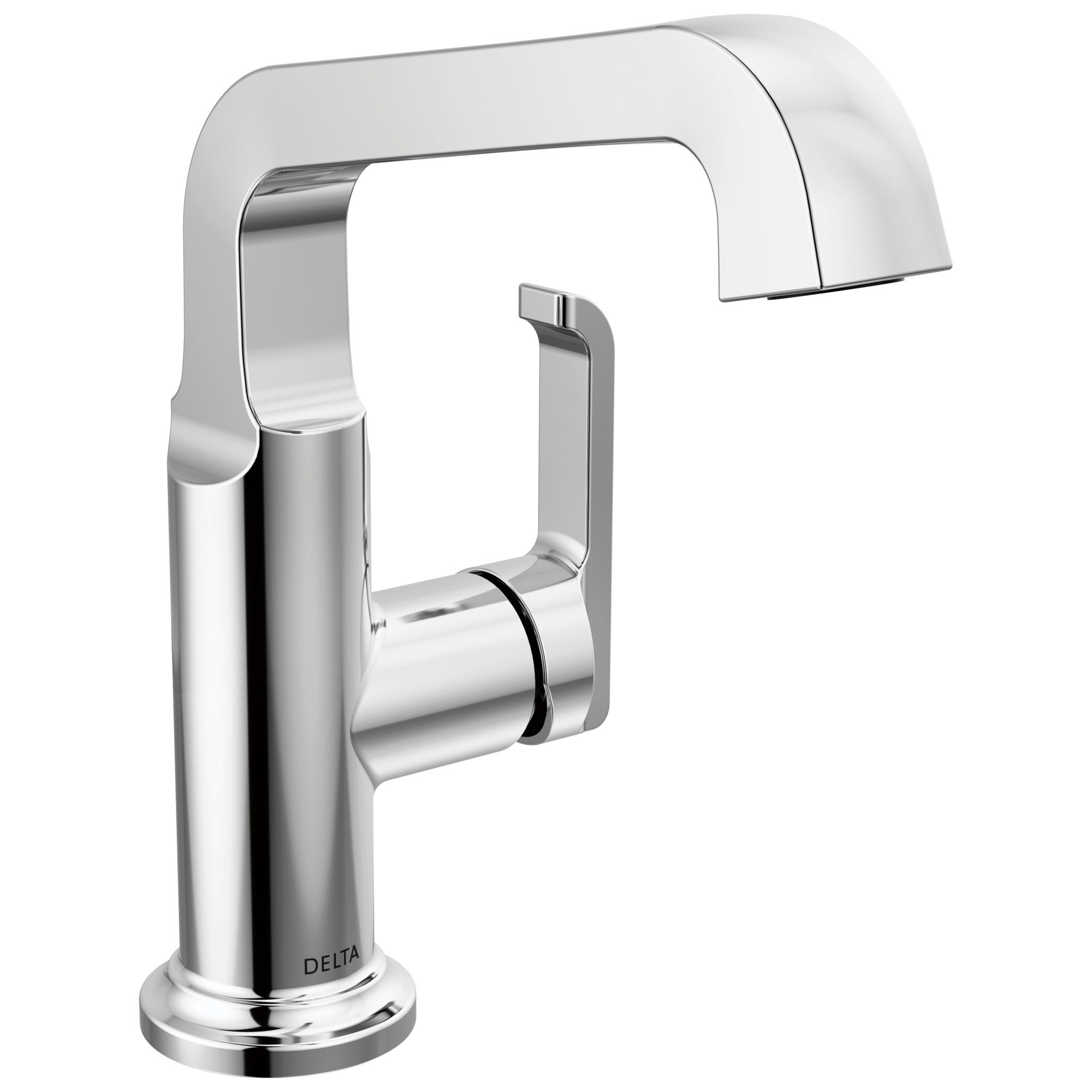 Delta - Single Handle Mid-Height Vessel Bathroom - Lumicoat® Chrome - 689-PR-DST