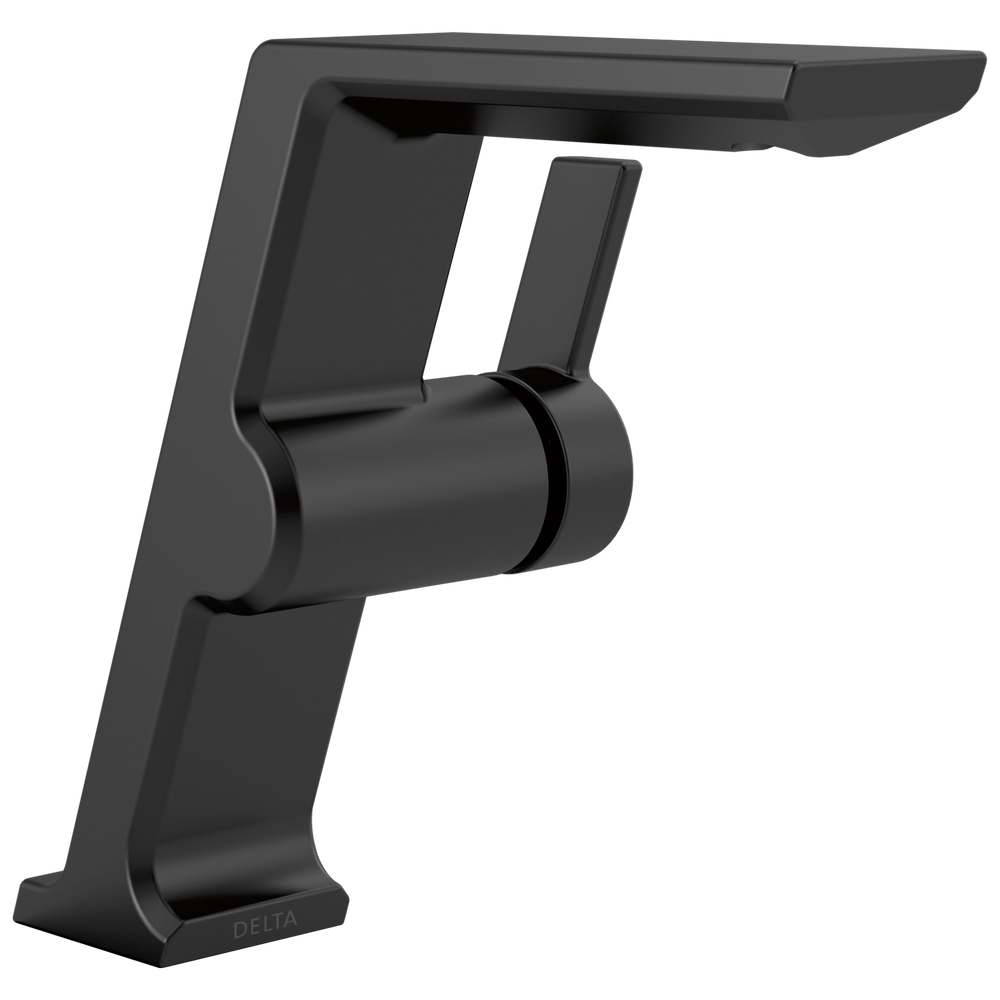 Delta - Single Handle Mid-Height Vessel Bathroom Faucet - Matte Black - 699-BL-DST