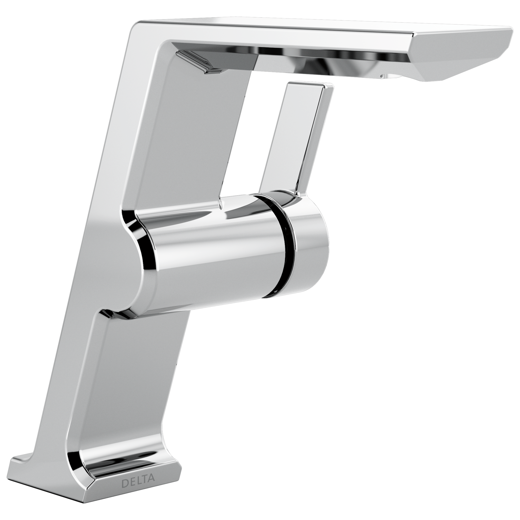 Delta - Single Handle Mid-Height Vessel Bathroom Faucet - Lumicoat® Chrome - 699-PR-DST