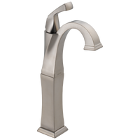 Delta - Single Handle Vessel Bathroom Faucet - Stainless - 751-SS-DST