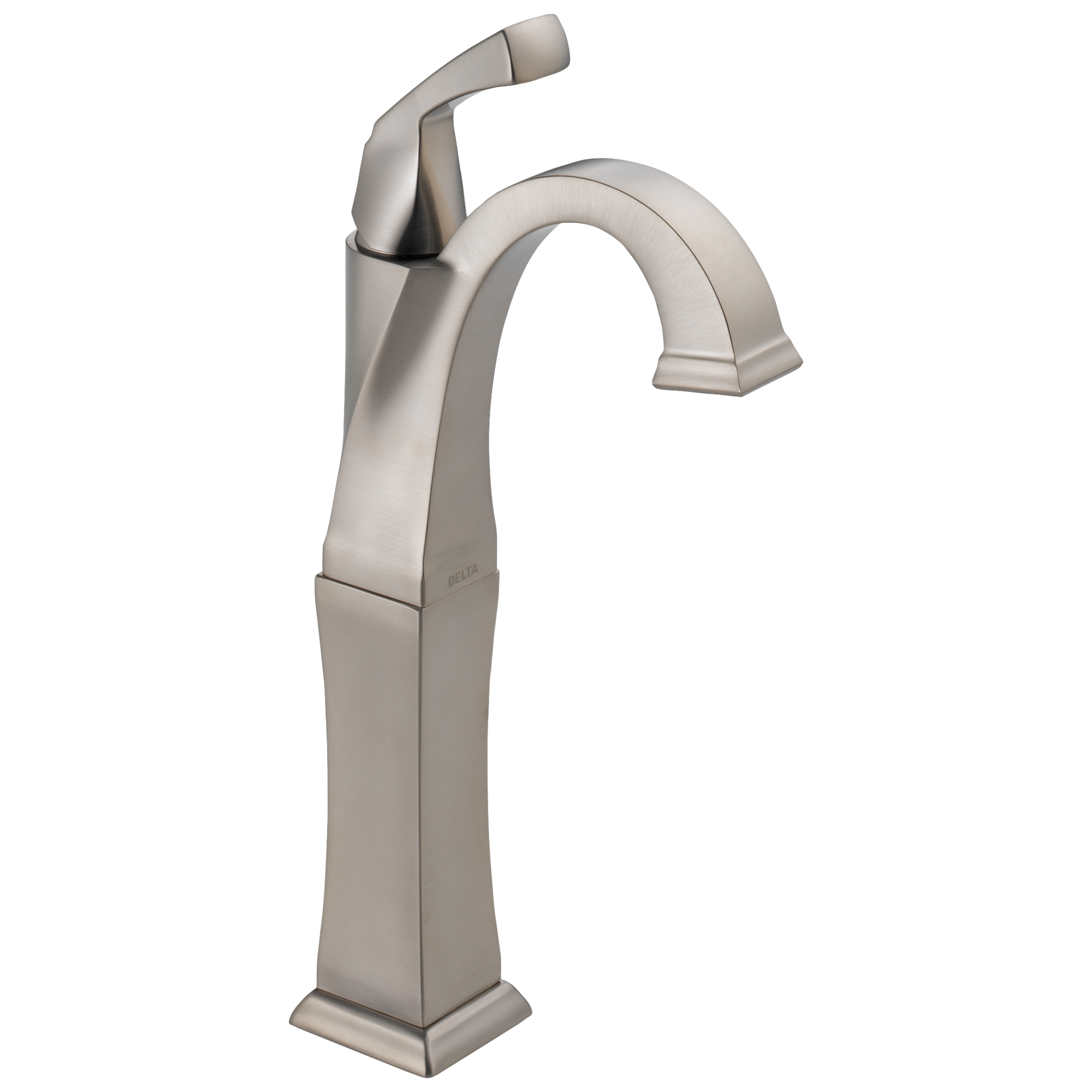 Delta - Single Handle Vessel Bathroom Faucet - Stainless - 751-SS-DST