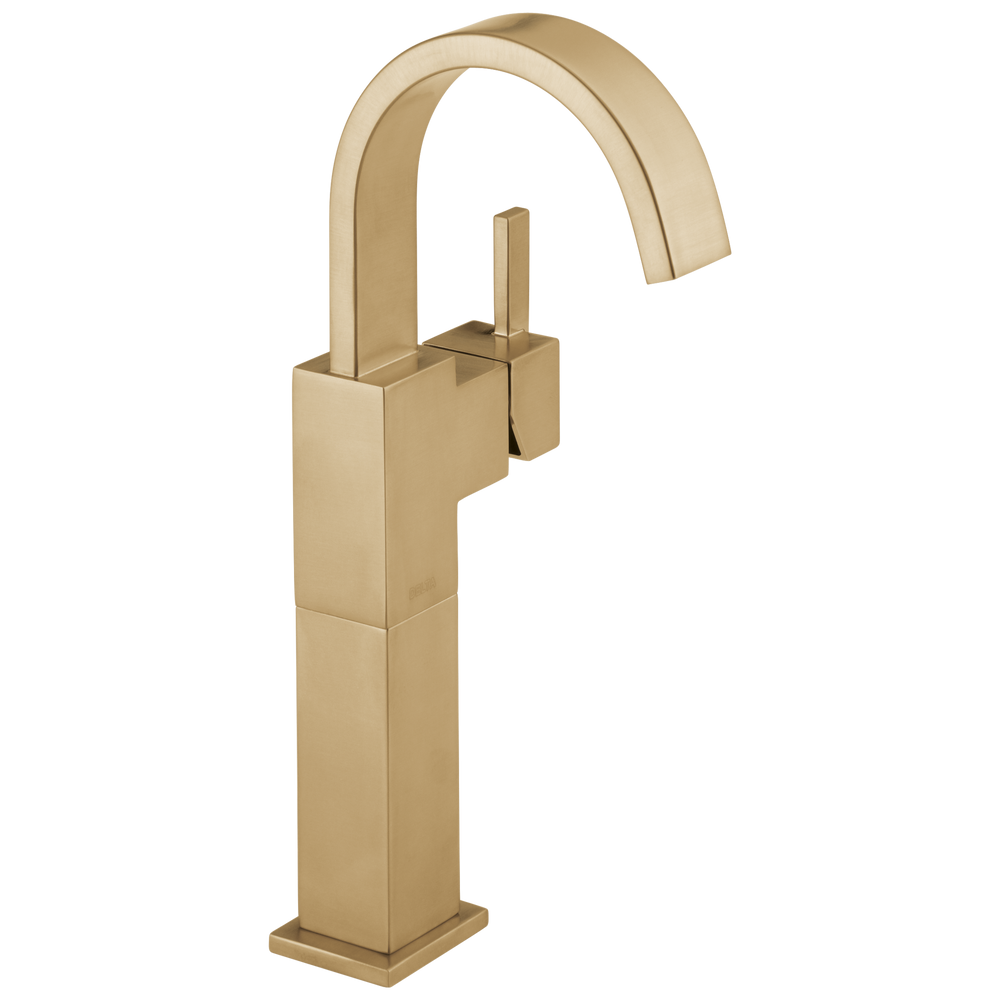 Delta - Single Handle Vessel Bathroom Faucet - Champagne Bronze - 753LF-CZ