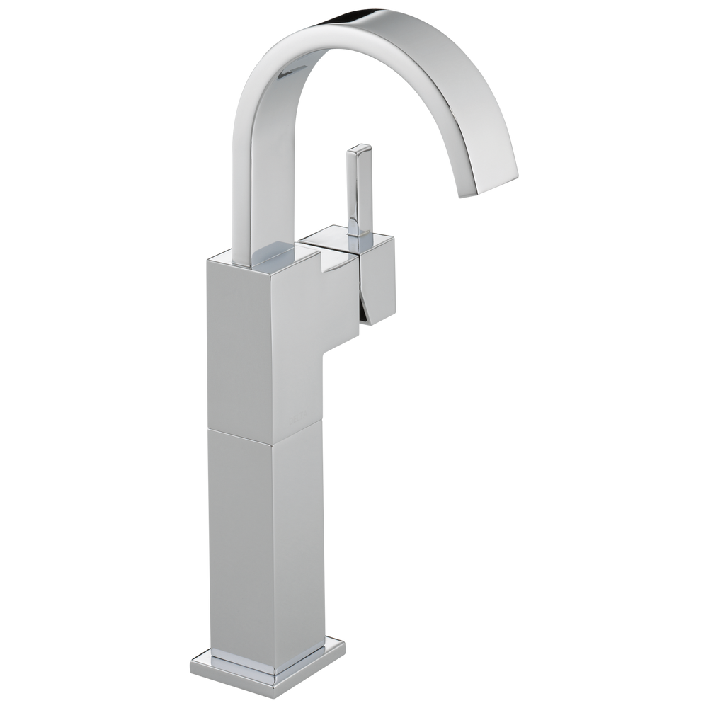 Delta - Single Handle Vessel Bathroom Faucet - Chrome - 753LF