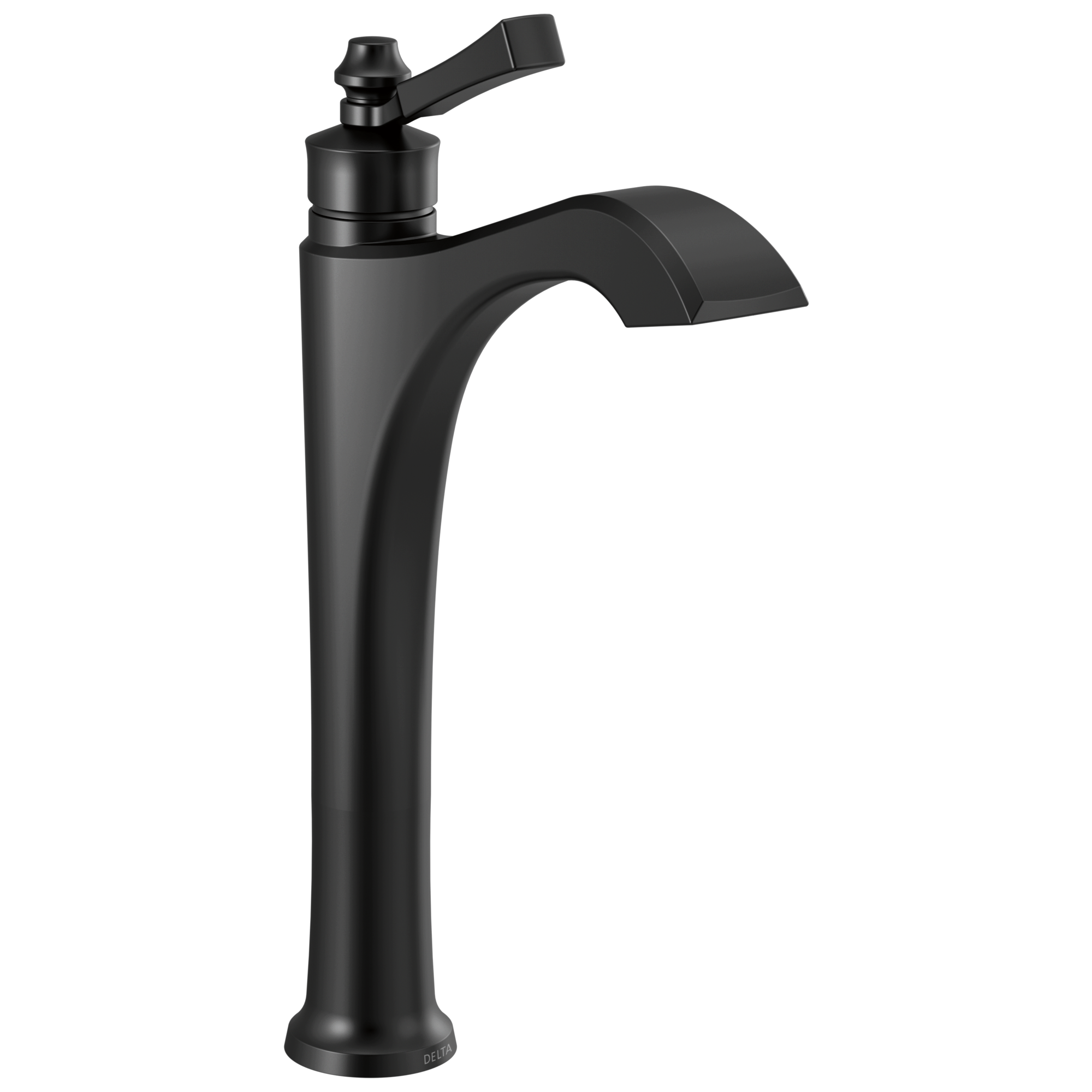 Delta - Single Handle Vessel Bathroom Faucet - Matte Black - 756-BL-DST