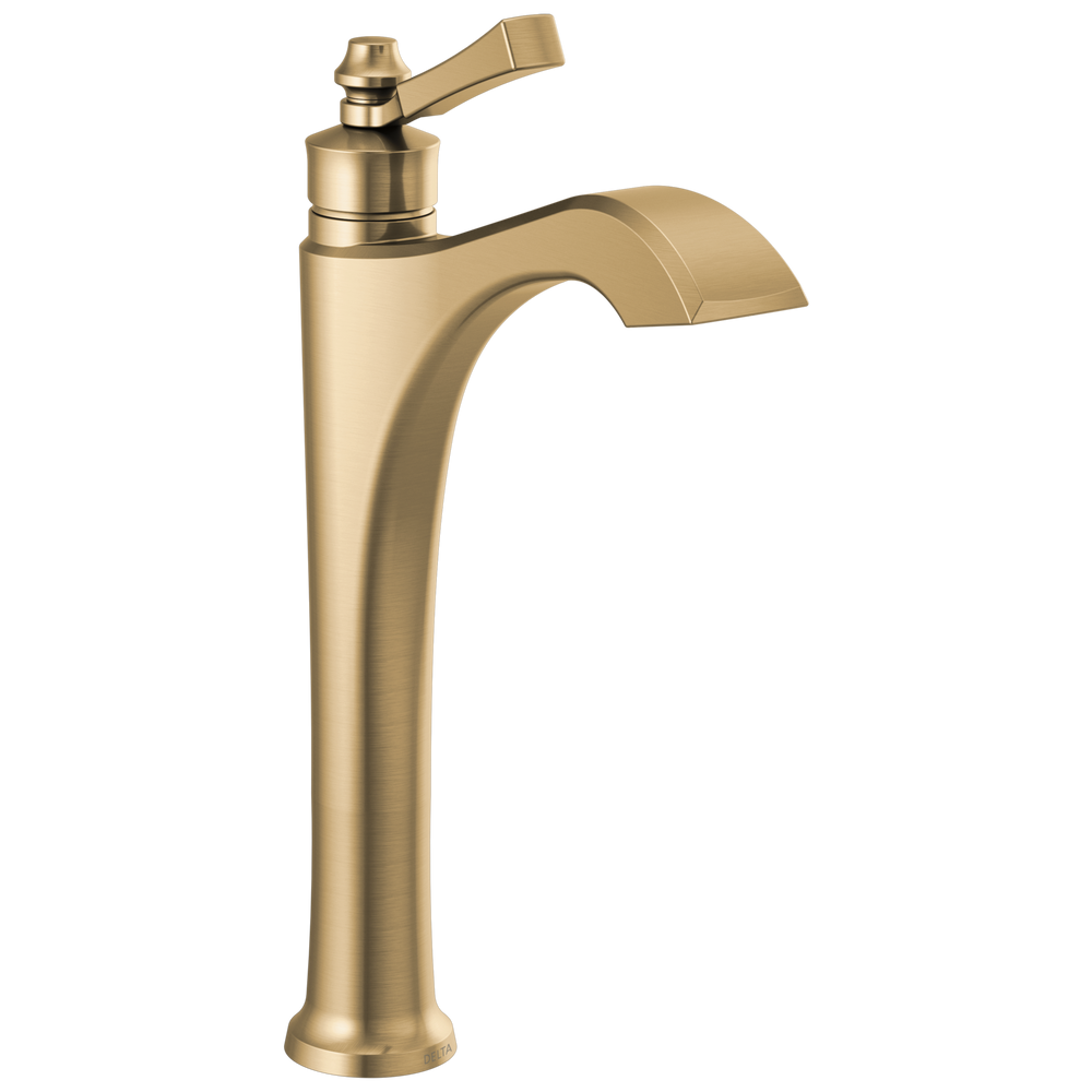 Delta - Single Handle Vessel Bathroom Faucet - Champagne Bronze - 756-CZ-DST