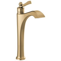 Delta - Single Handle Vessel Bathroom Faucet - Champagne Bronze - 756-CZ-DST