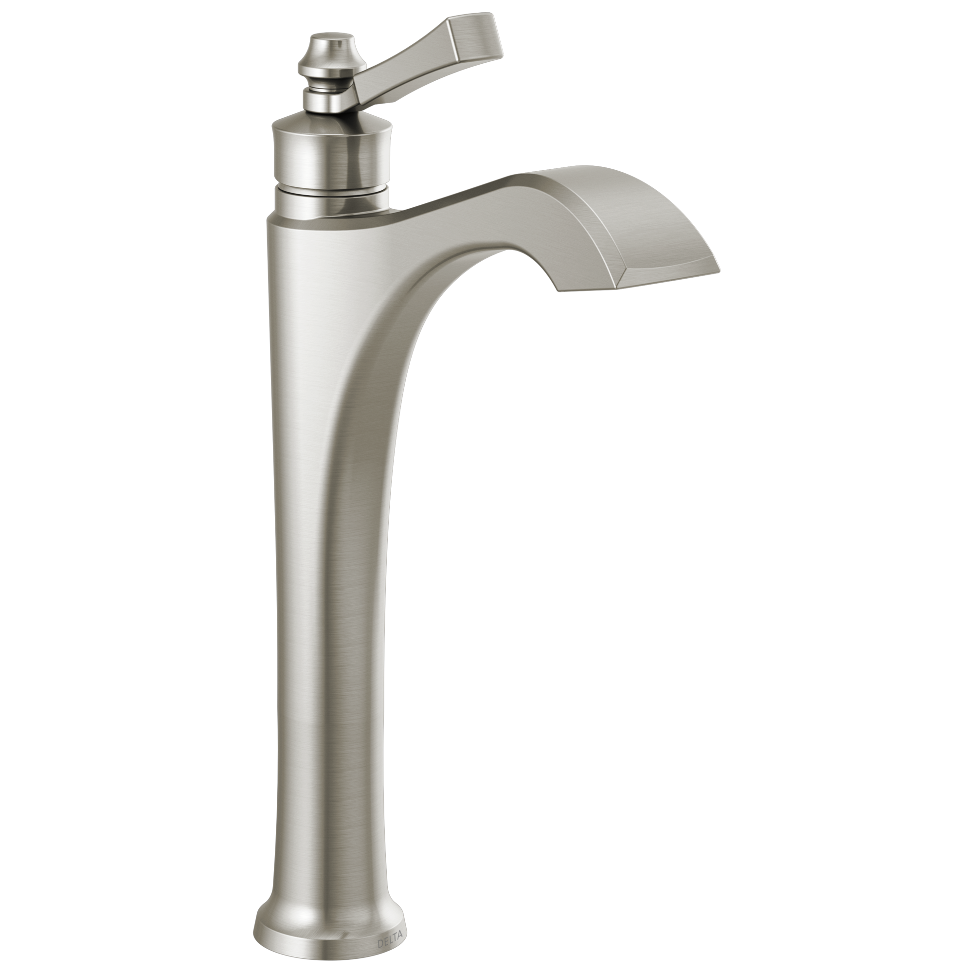 Delta - Single Handle Vessel Bathroom Faucet - Stainless - 756-SS-DST