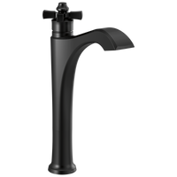 Delta - Single Handle Vessel Bathroom Faucet - Matte Black - 757-BL-DST