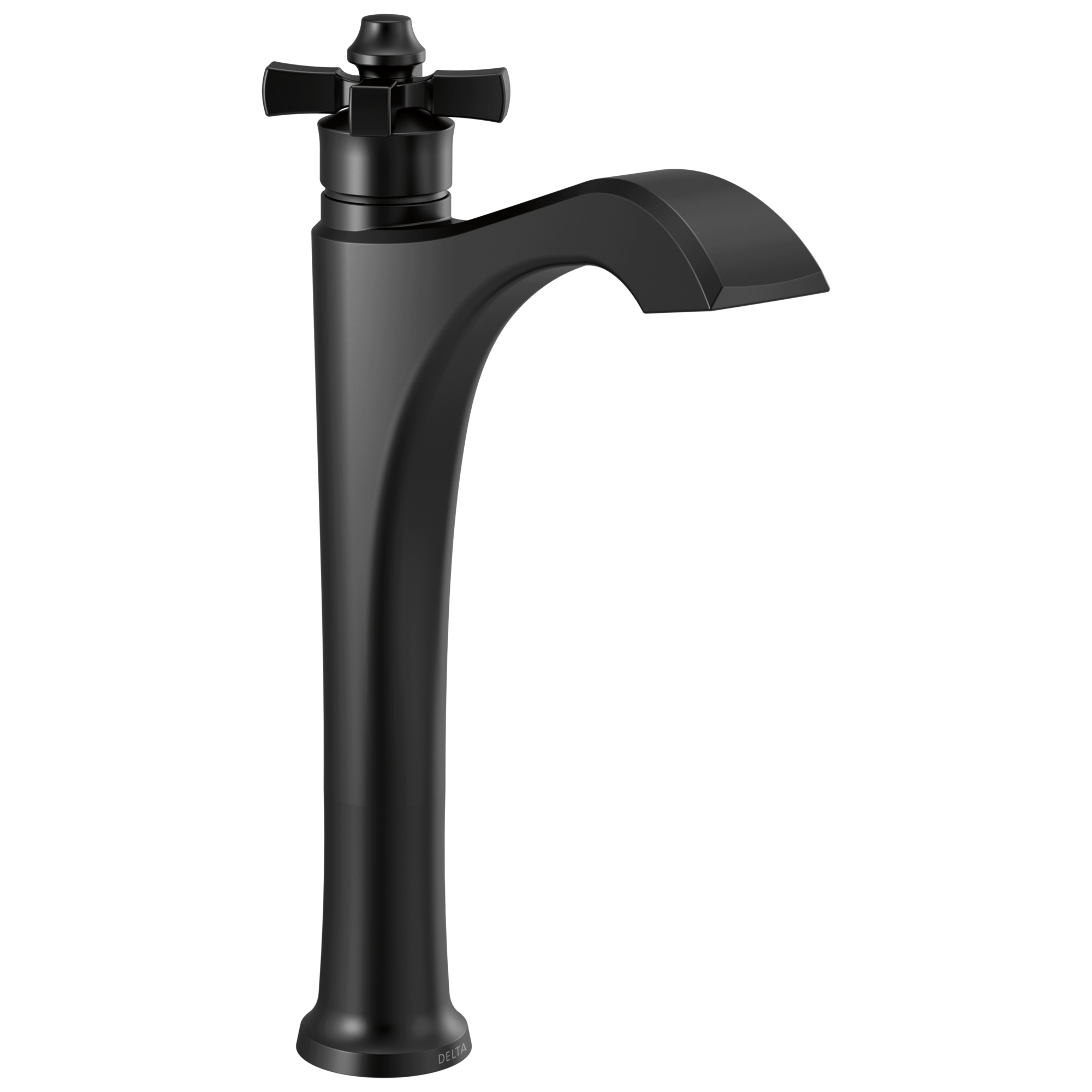 Delta - Single Handle Vessel Bathroom Faucet - Matte Black - 757-BL-DST