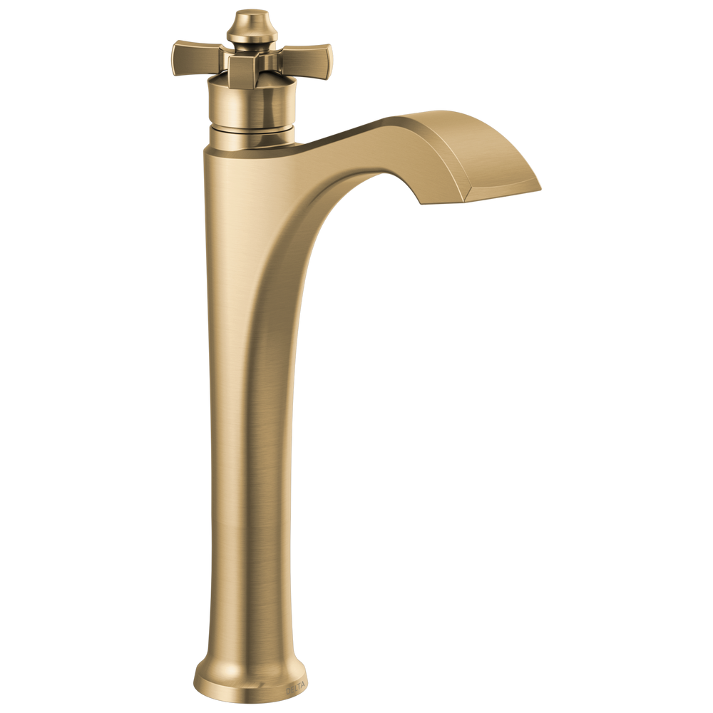 Delta - Single Handle Vessel Bathroom Faucet - Champagne Bronze - 757-CZ-DST