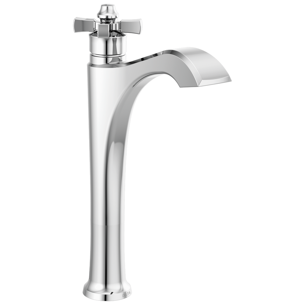 Delta - Single Handle Vessel Bathroom Faucet - Chrome - 757-DST