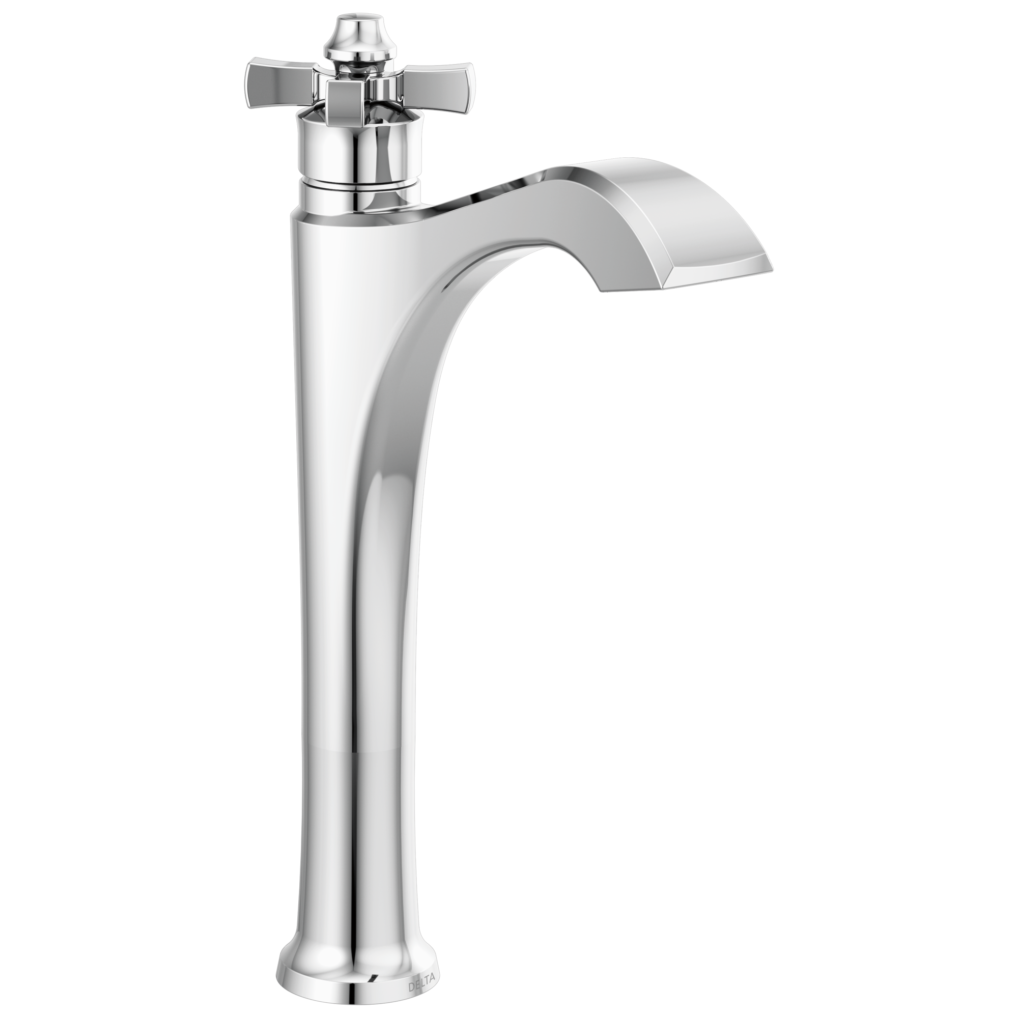 Delta - Single Handle Vessel Bathroom Faucet - Chrome - 757-DST