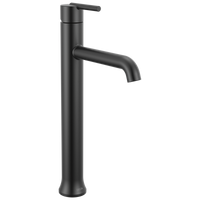 Delta - Single Handle Vessel Bathroom Faucet - Matte Black - 759-BL-DST