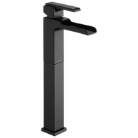 Delta - Single Handle Vessel Channel Bathroom Faucet - Matte Black - 768LF-BL