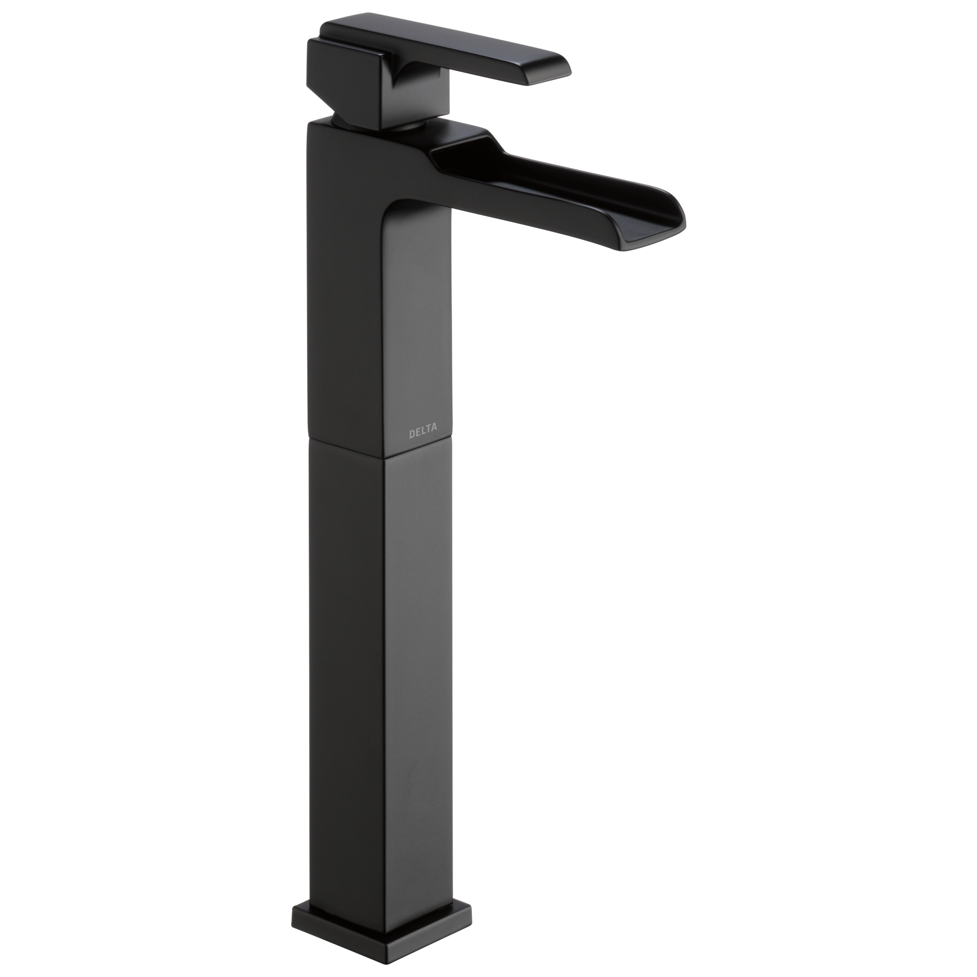 Delta - Single Handle Vessel Channel Bathroom Faucet - Matte Black - 768LF-BL