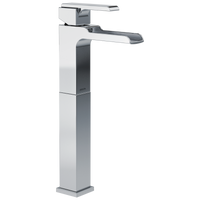 Delta - Single Handle Vessel Channel Bathroom Faucet - Chrome - 768LF