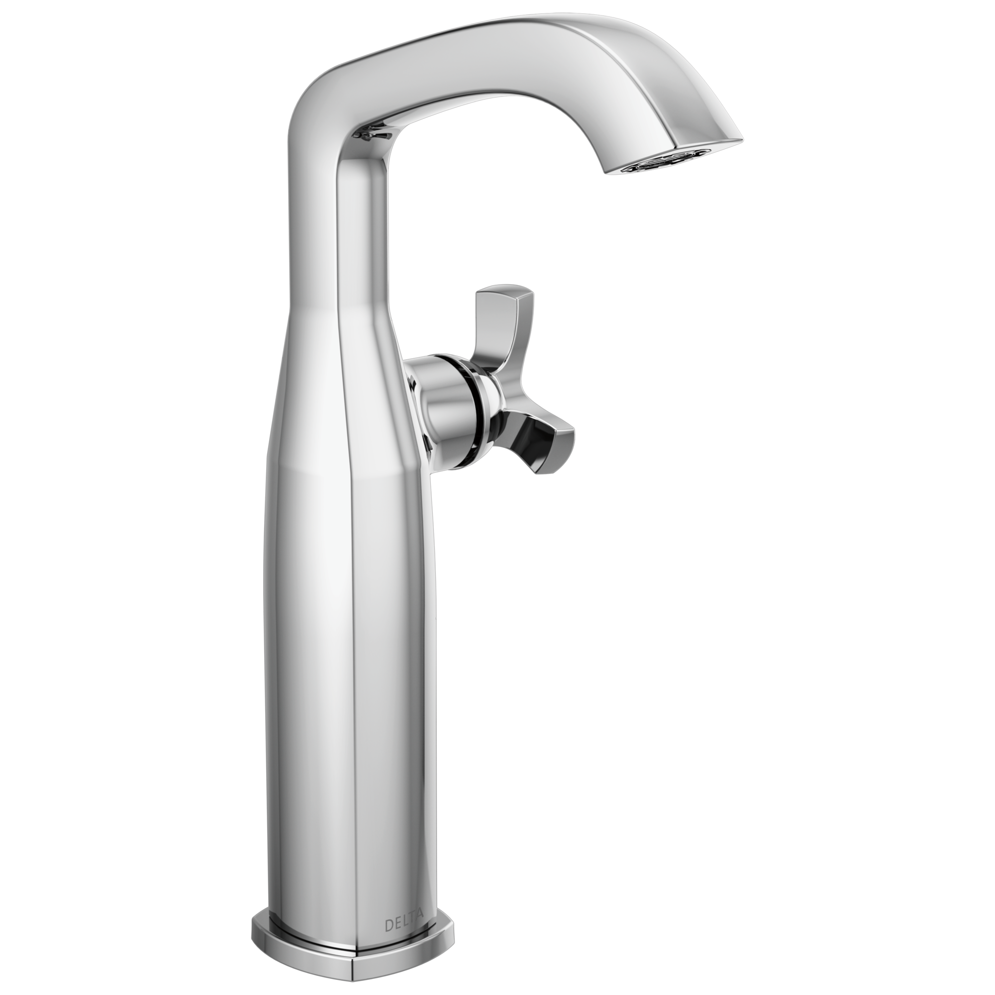 Delta - Single Handle Vessel Bathroom Faucet - Lumicoat® Chrome - 7766-PR-DST