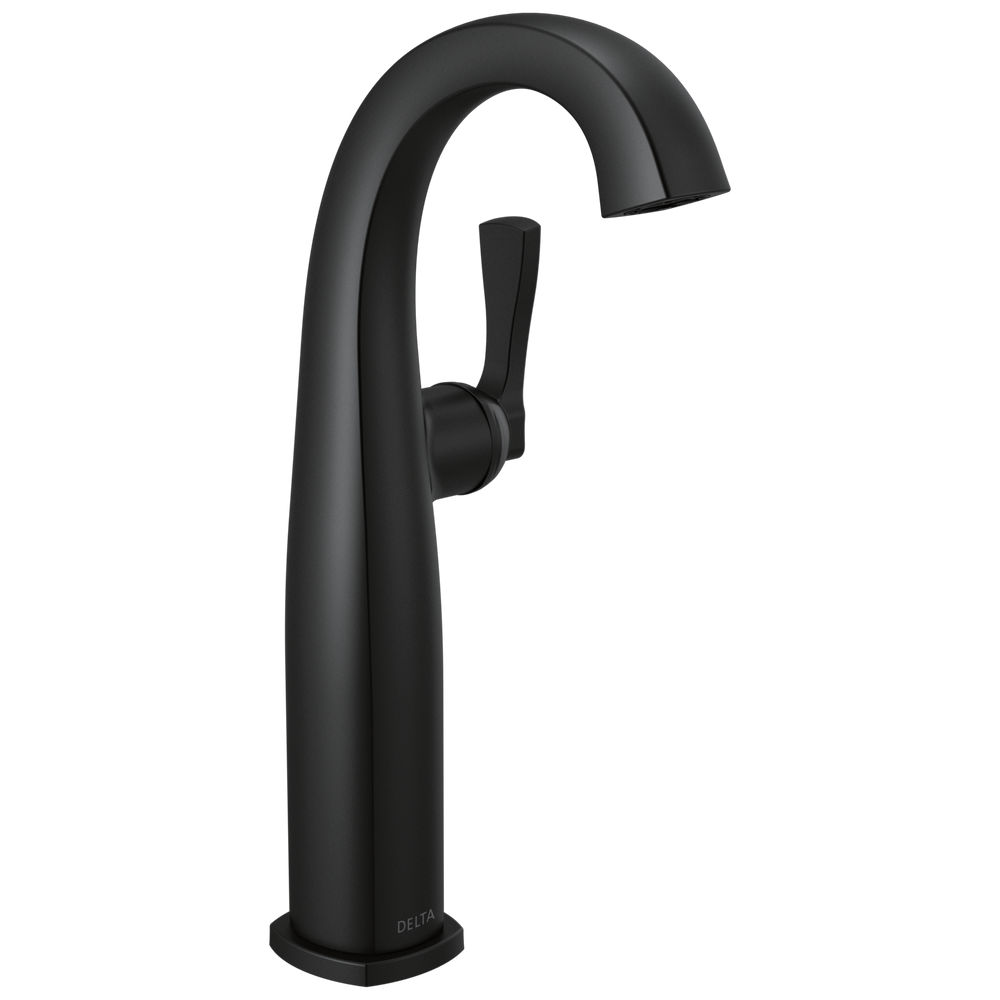 Delta - Single Handle Vessel Bathroom Faucet - Matte Black - 777-BL-DST