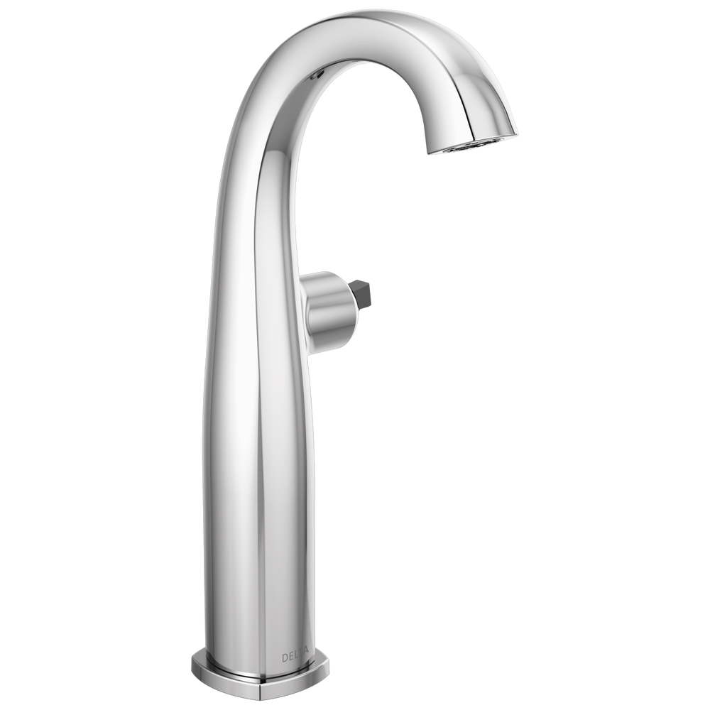 Delta - Single Handle Vessel Bathroom Faucet - Less Handle - Chrome - 777-LHP-DST