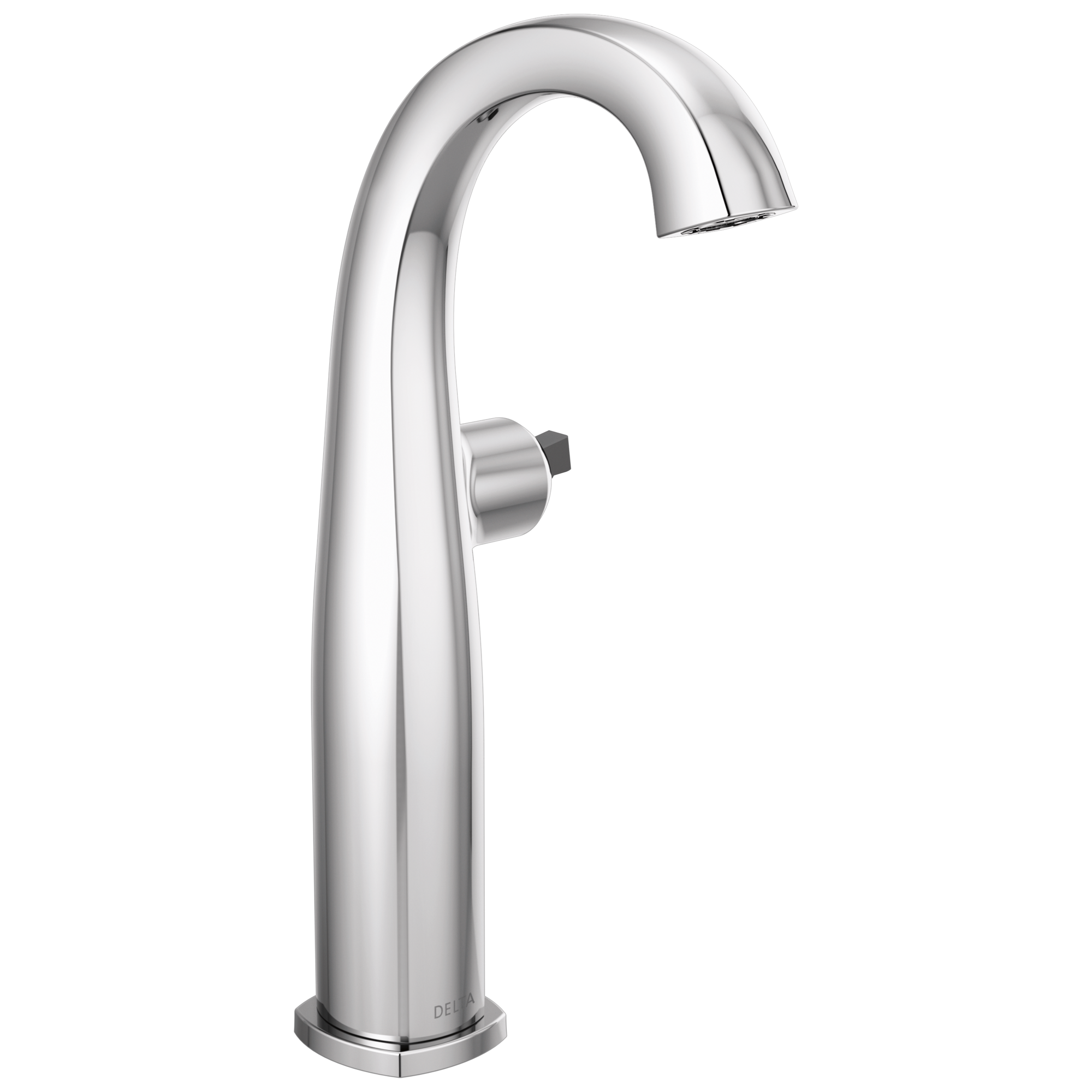 Delta - Single Handle Vessel Bathroom Faucet - Less Handle - Chrome - 777-LHP-DST