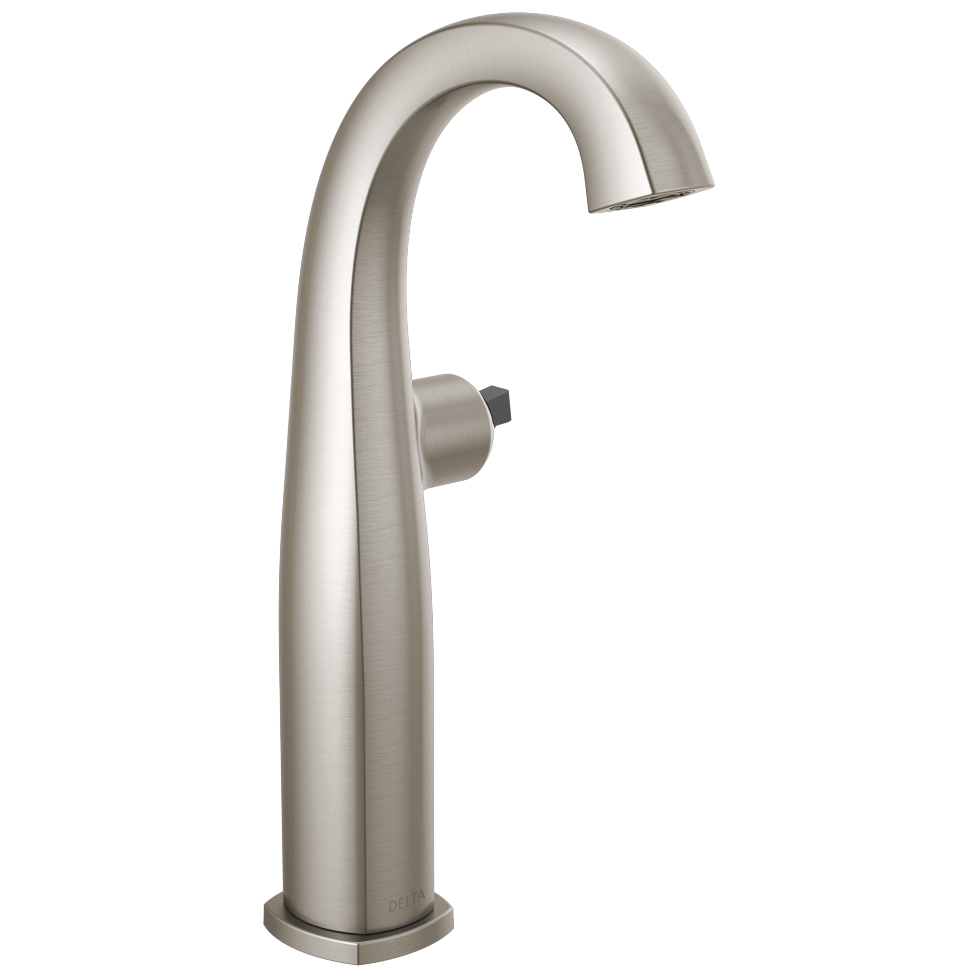 Delta - Single Handle Vessel Bathroom Faucet - Less Handle - Stainless - 777-SSLHP-DST