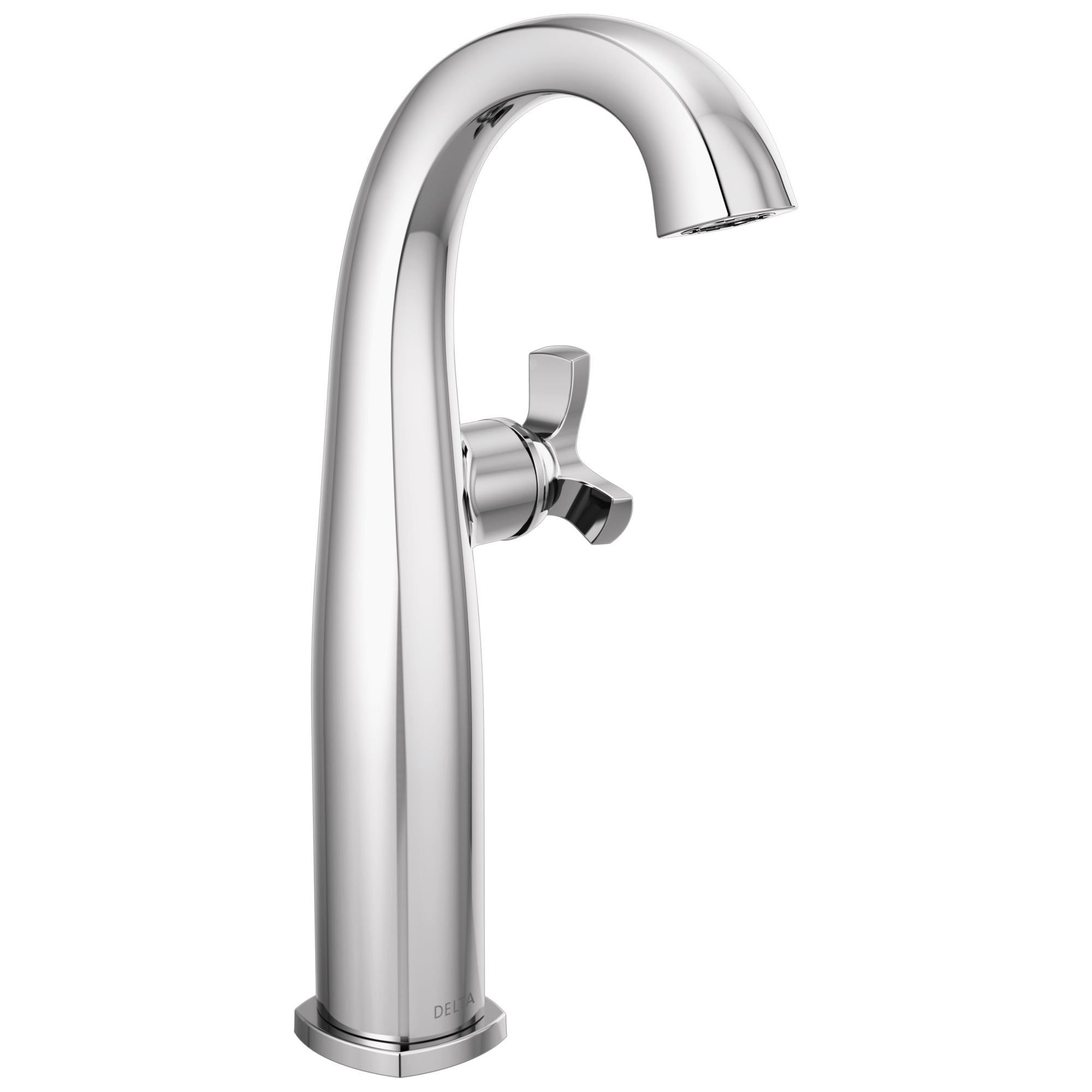 Delta - Single Handle Vessel Bathroom Faucet - Lumicoat® Chrome - 7776-PR-DST