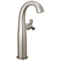 Delta - Single Handle Vessel Bathroom Faucet - Lumicoat® Stainless - 7776-SS-PR-DST