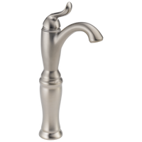 Delta - Single Handle Vessel Bathroom Faucet - Stainless - 794-SS-DST