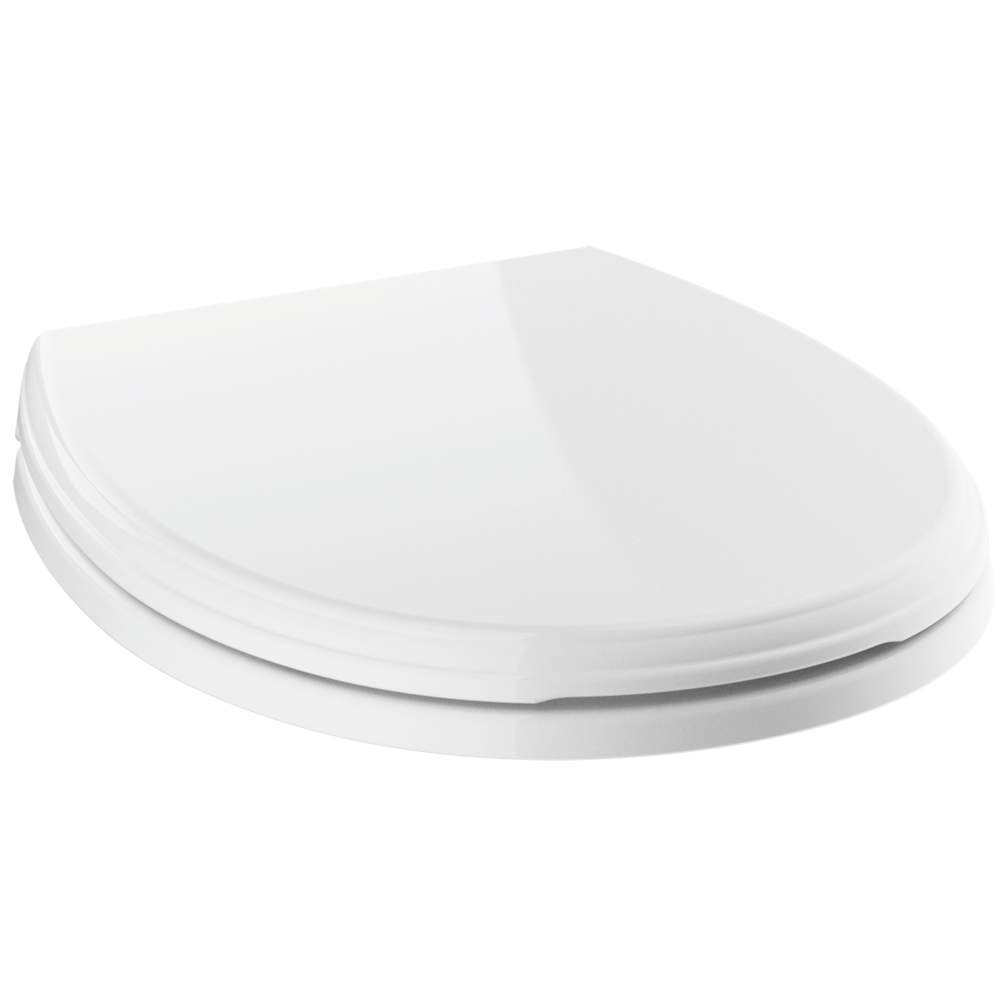 Delta - Round Front Standard Close Toilet Seat - White - 800901-WH