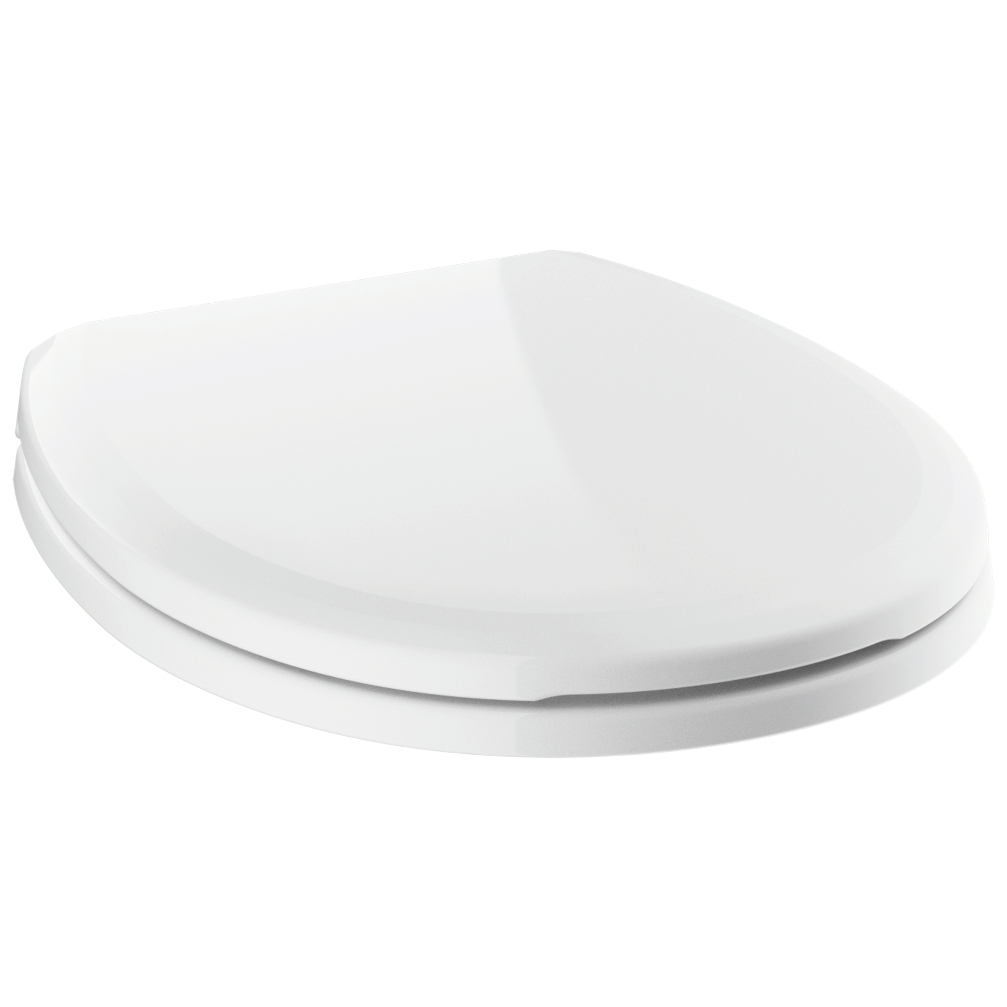 Delta - Round Front Standard Close Toilet Seat - White - 800902-WH