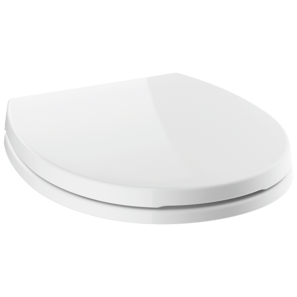 Delta - Round Front Standard Close Toilet Seat - White - 800903-WH