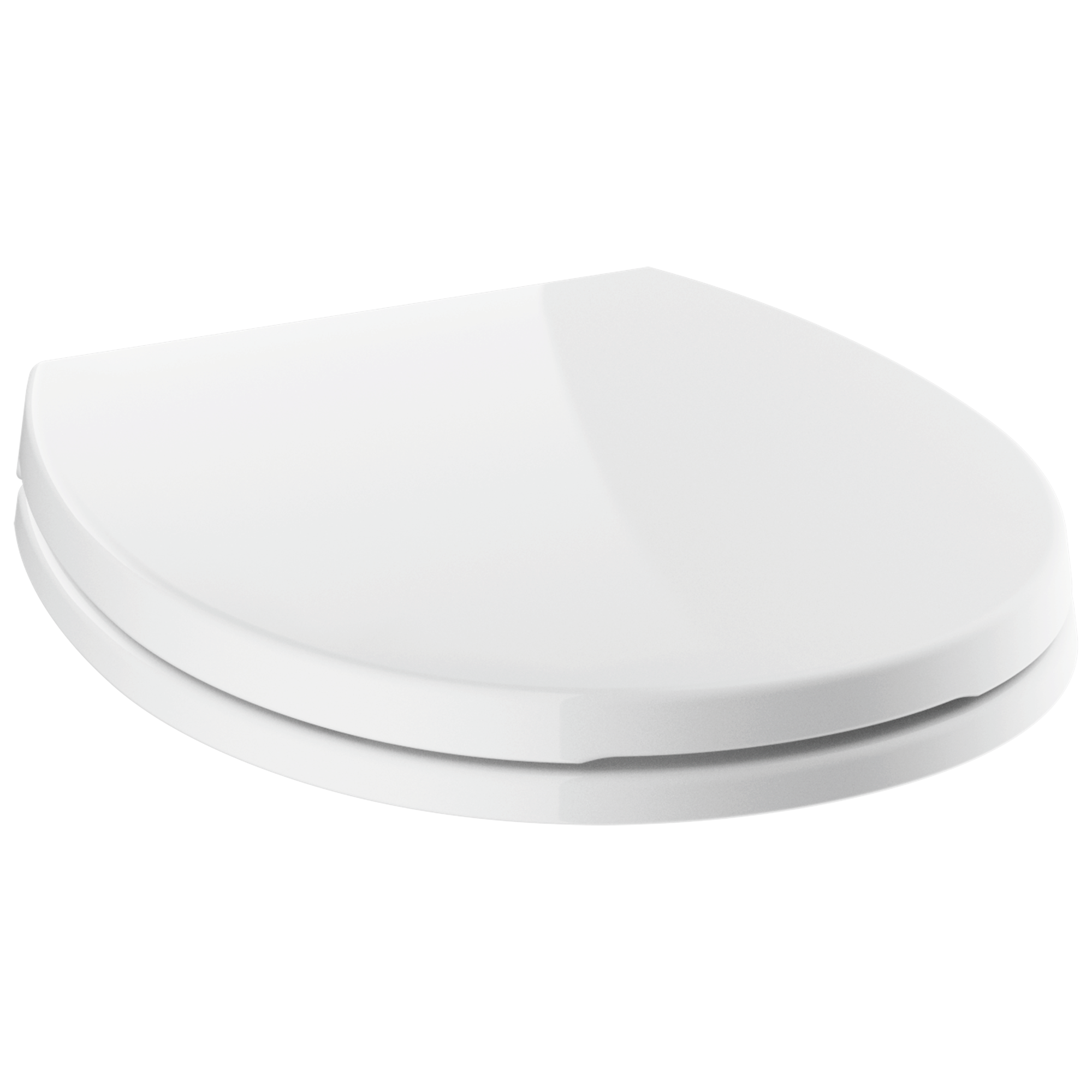 Delta - Round Front Standard Close Toilet Seat - White - 800903-WH