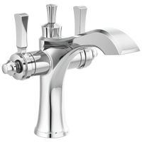 Delta - Two Handle Single Hole Monoblock Bathroom Faucet - Chrome - 856-DST