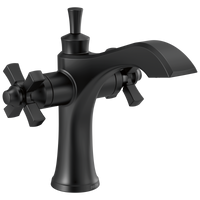 Delta - Two Handle Single Hole Monoblock Bathroom Faucet - Matte Black - 857-BL-DST