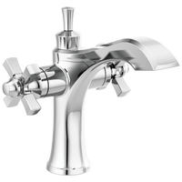 Delta - Two Handle Single Hole Monoblock Bathroom Faucet - Chrome - 857-DST