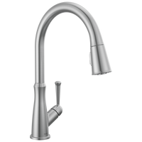 Delta - Single Handle Pull-Down Kitchen Faucet - Arctic Stainless - 9110-AR-DST