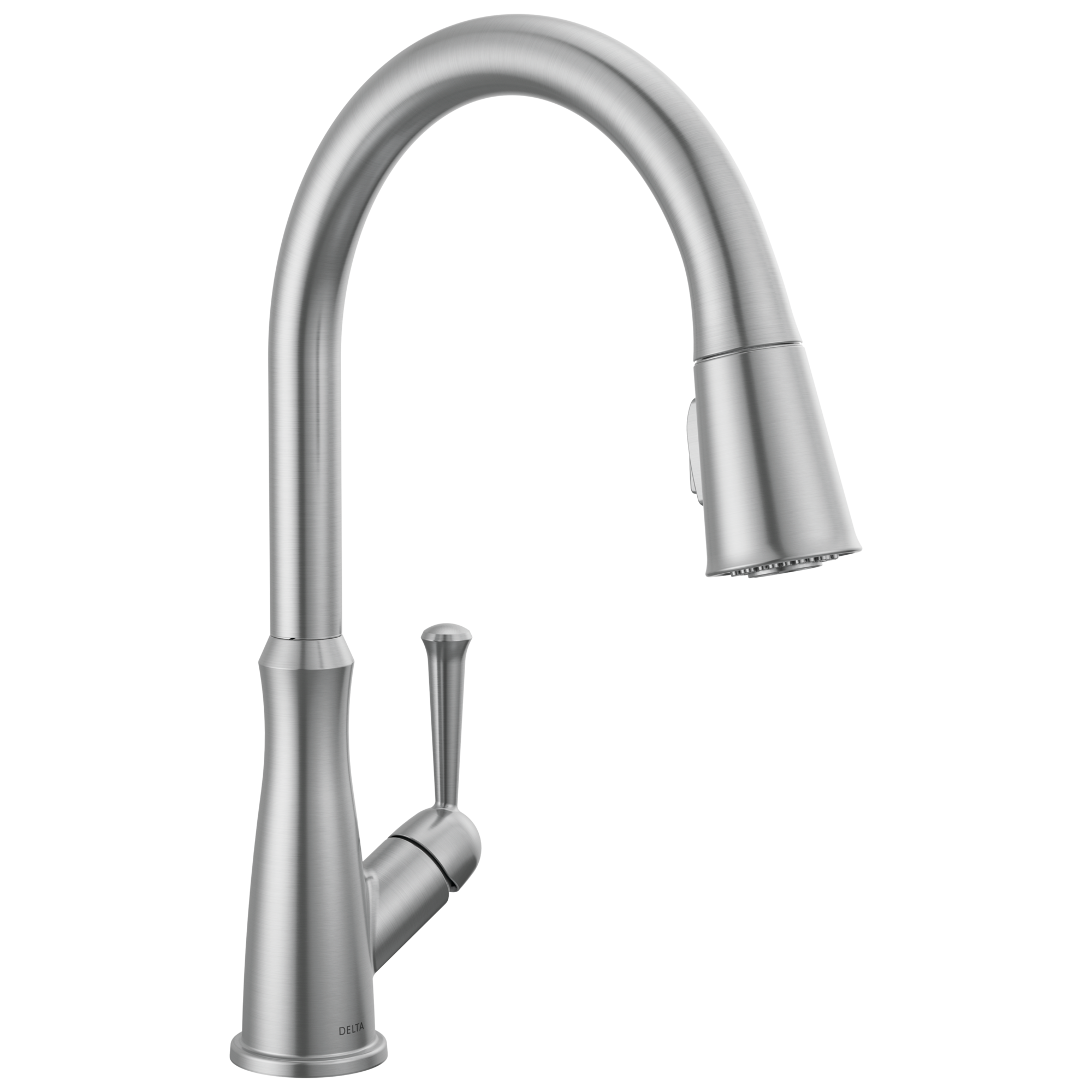 Delta - Single Handle Pull-Down Kitchen Faucet - Arctic Stainless - 9110-AR-DST