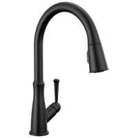 Delta - Single Handle Pull-Down Kitchen Faucet - Matte Black - 9110-BL-DST