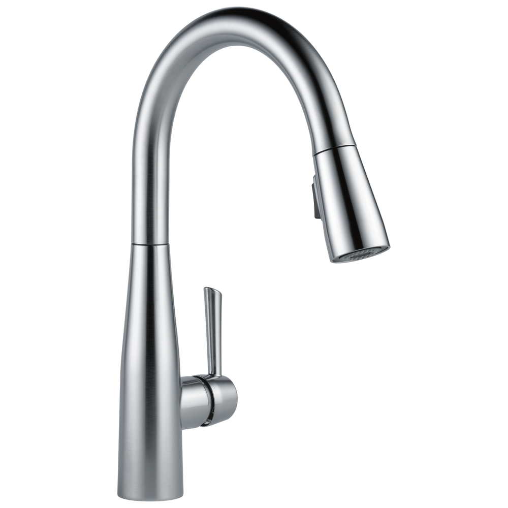 Delta - Single Handle Pull-Down Kitchen Faucet - Arctic Stainless - 9113-AR-DST