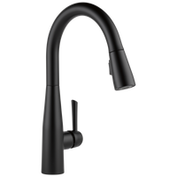 Delta - Single Handle Pull-Down Kitchen Faucet - Matte Black - 9113-BL-DST