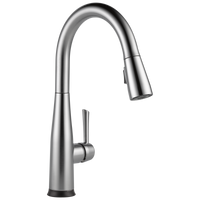 Delta - Single Handle Pull-Down Kitchen Faucet with Touch<sub>2</sub>O® Technology - Arctic Stainless - 9113T-AR-DST