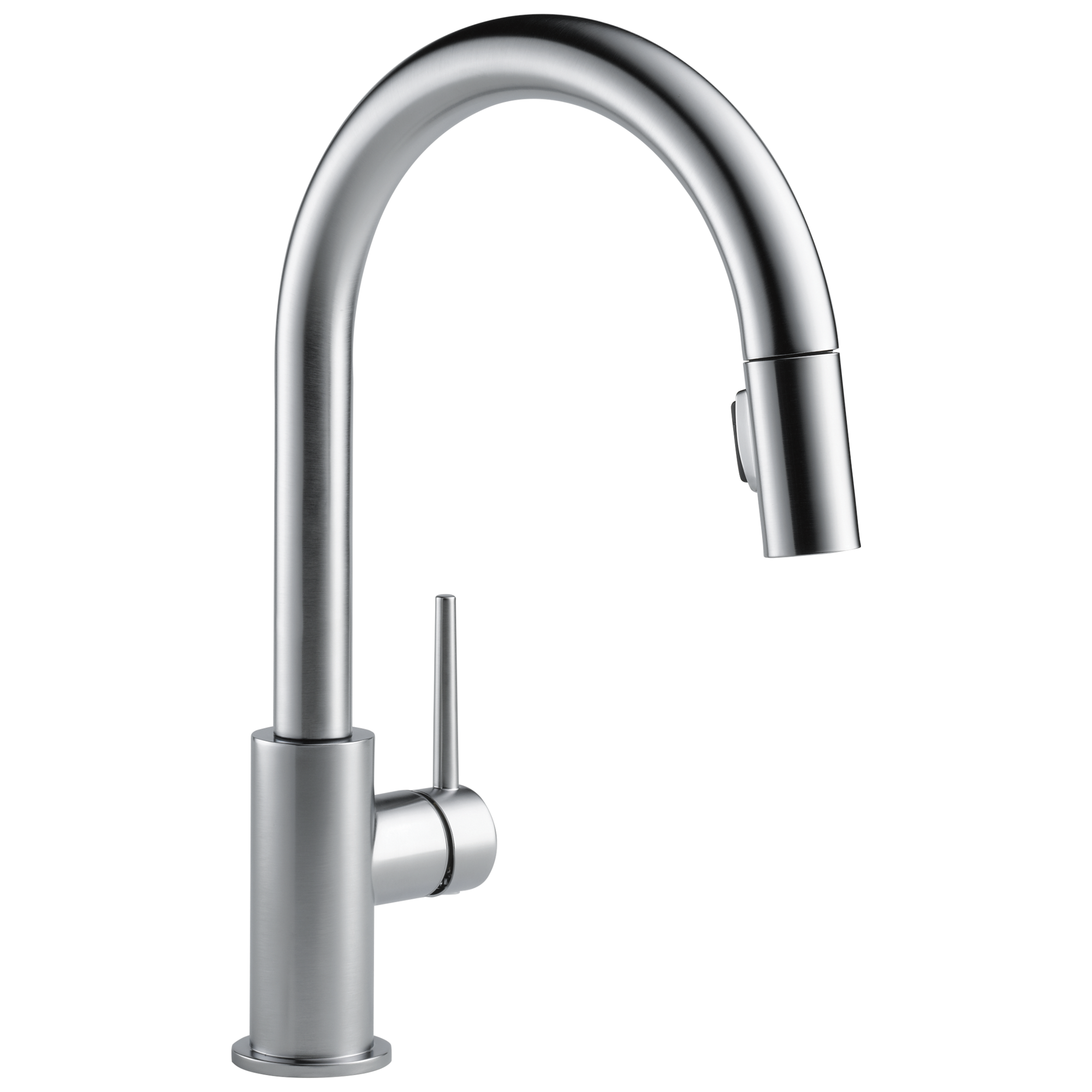 Delta - Single Handle Pull-Down Kitchen Faucet - Arctic Stainless - 9159-AR-DST