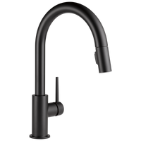 Delta - Single Handle Pull-Down Kitchen Faucet - Matte Black - 9159-BL-DST