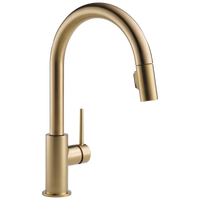 Delta - Single Handle Pull-Down Kitchen Faucet - Champagne Bronze - 9159-CZ-DST