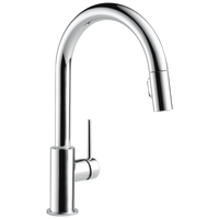 Delta - Single Handle Pull-Down Kitchen Faucet - Chrome - 9159-DST