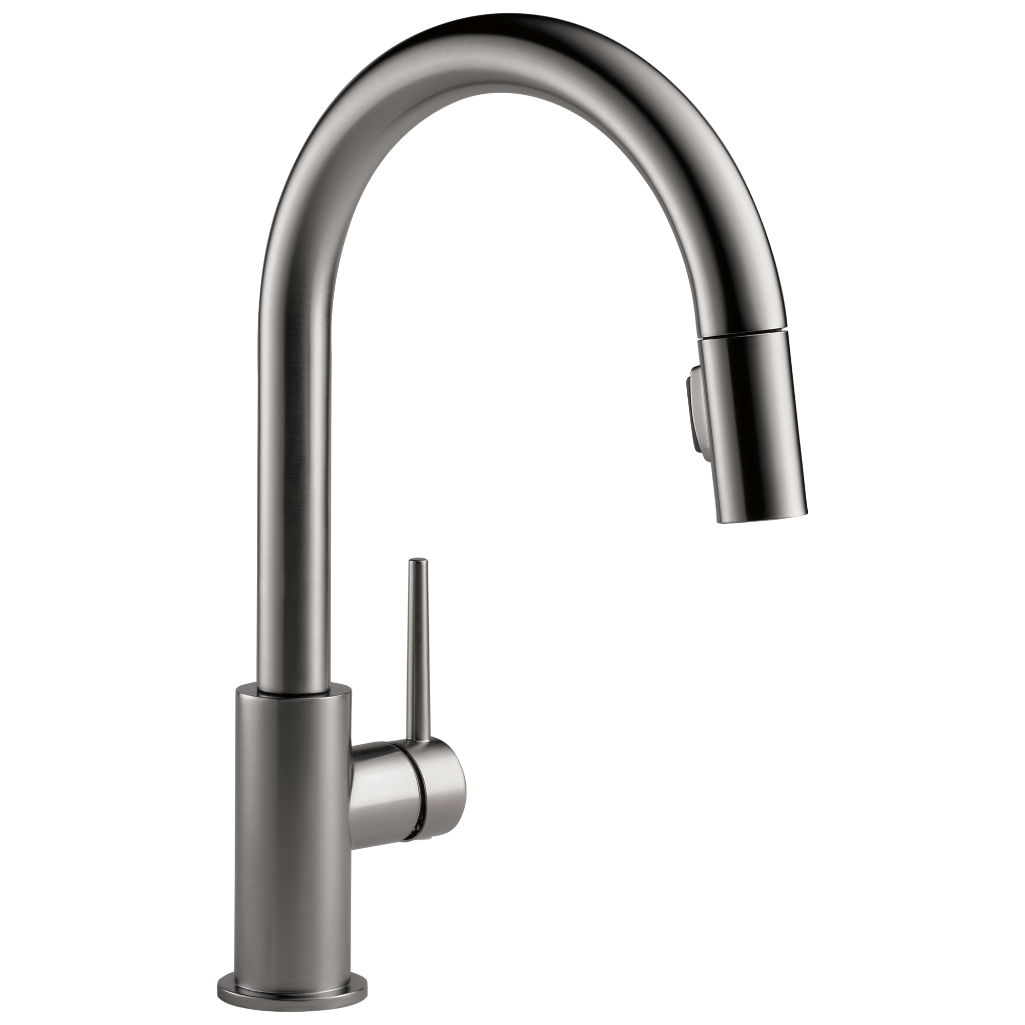 Delta - Single Handle Pull-Down Kitchen Faucet - Black Stainless - 9159-KS-DST