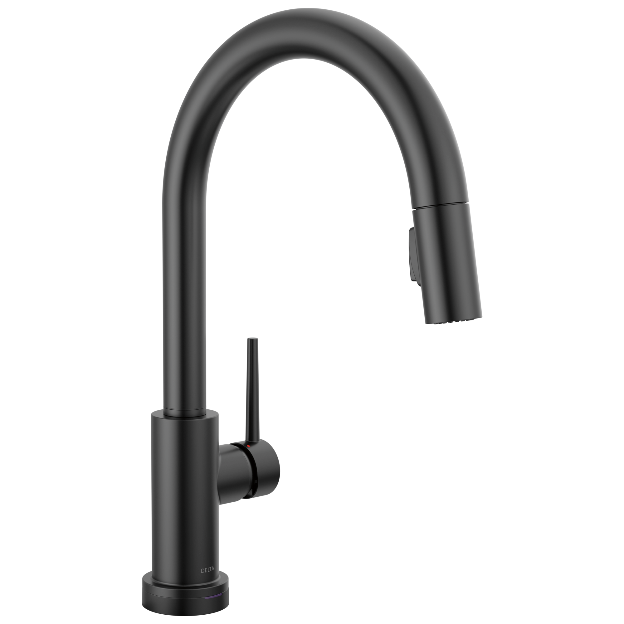 Delta - Single Handle Pull-Down Kitchen Faucet with Touch<sub>2</sub>O® Technology - Matte Black - 9159T-BL-DST