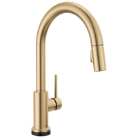 Delta - Single Handle Pull-Down Kitchen Faucet with Touch<sub>2</sub>O® Technology - Champagne Bronze - 9159T-CZ-DST