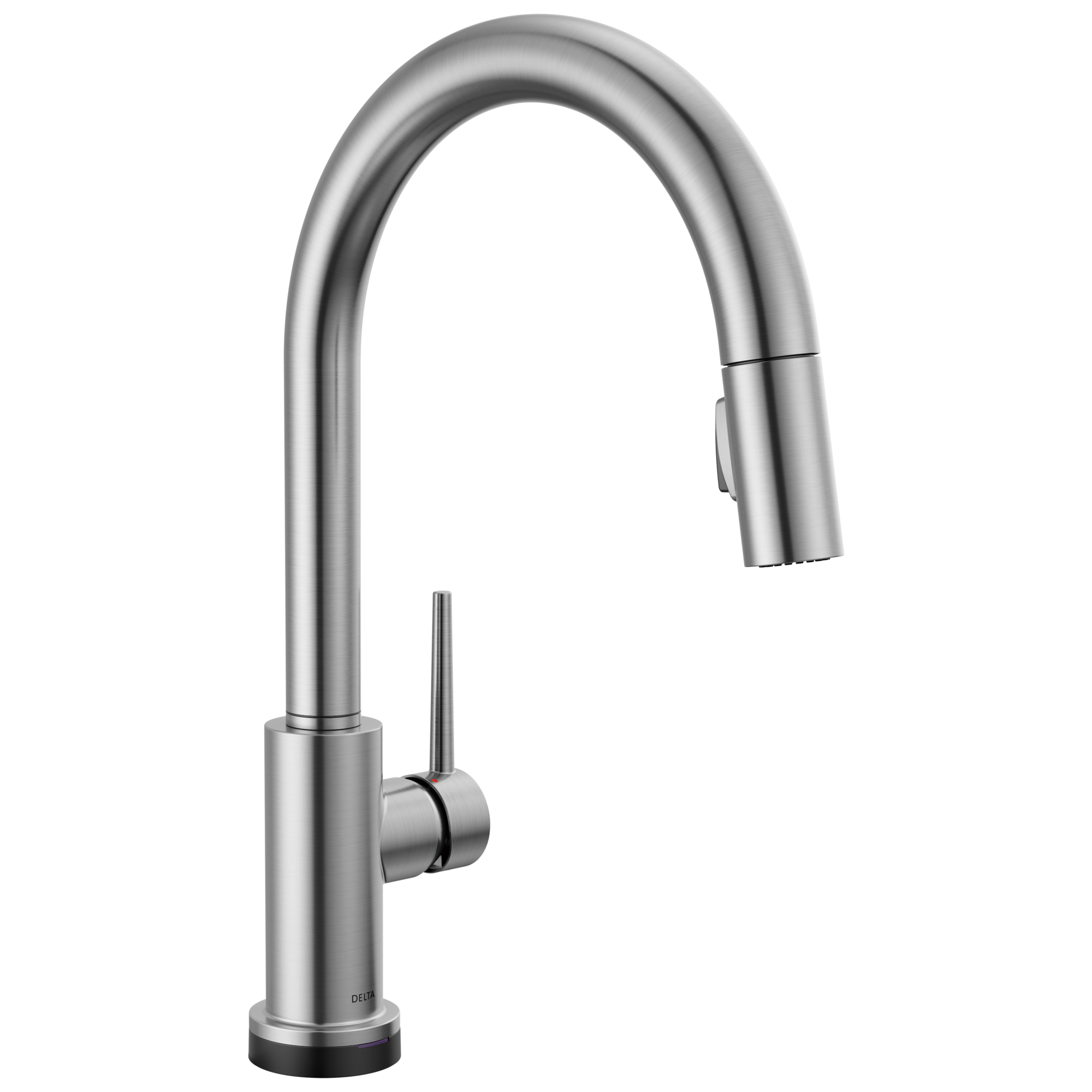 Delta - VoiceIQ™ Single-Handle Pull-Down Kitchen Faucet with Touch<sub>2</sub>O® Technology - Arctic Stainless - 9159TV-AR-DST